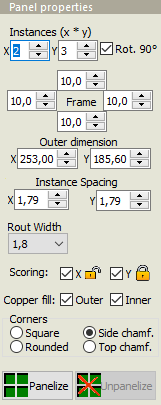 Panel properties