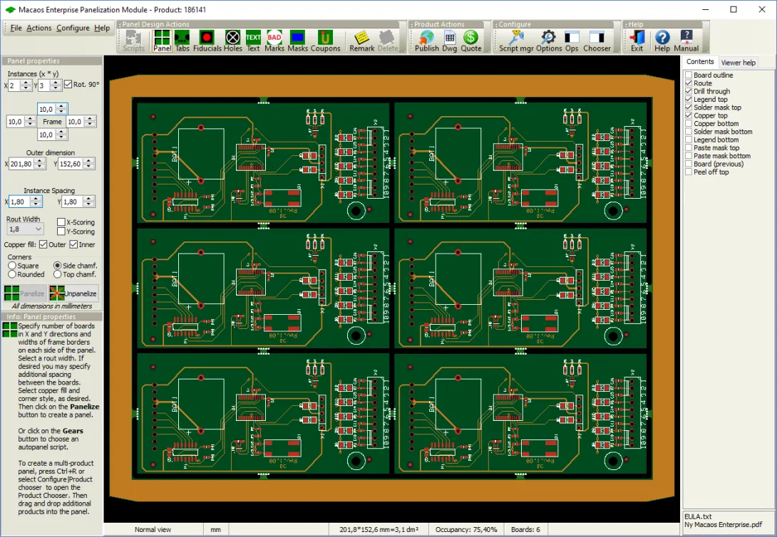 Panelization module